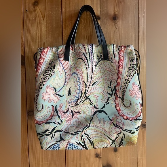 Etro Satin Paisley Handbag - Picture 6 of 12